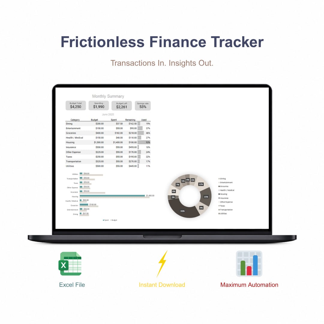 Frictionless Finance Tracker