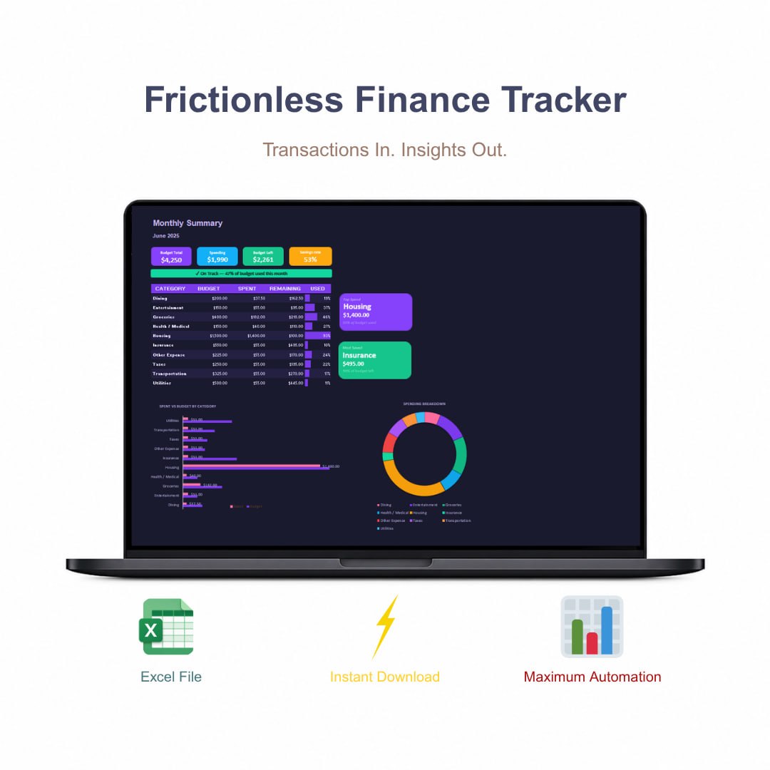 Frictionless Finance Tracker