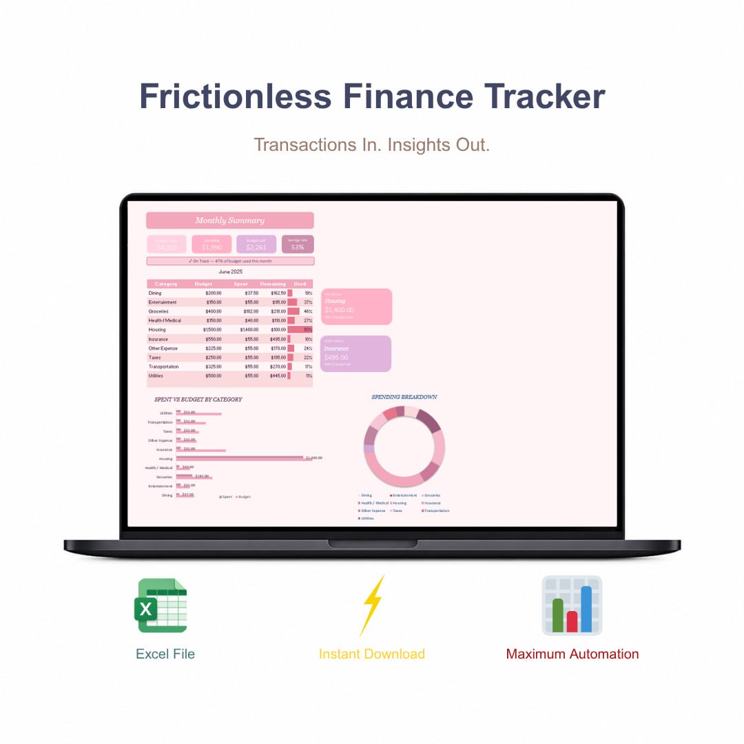 Frictionless Finance Tracker