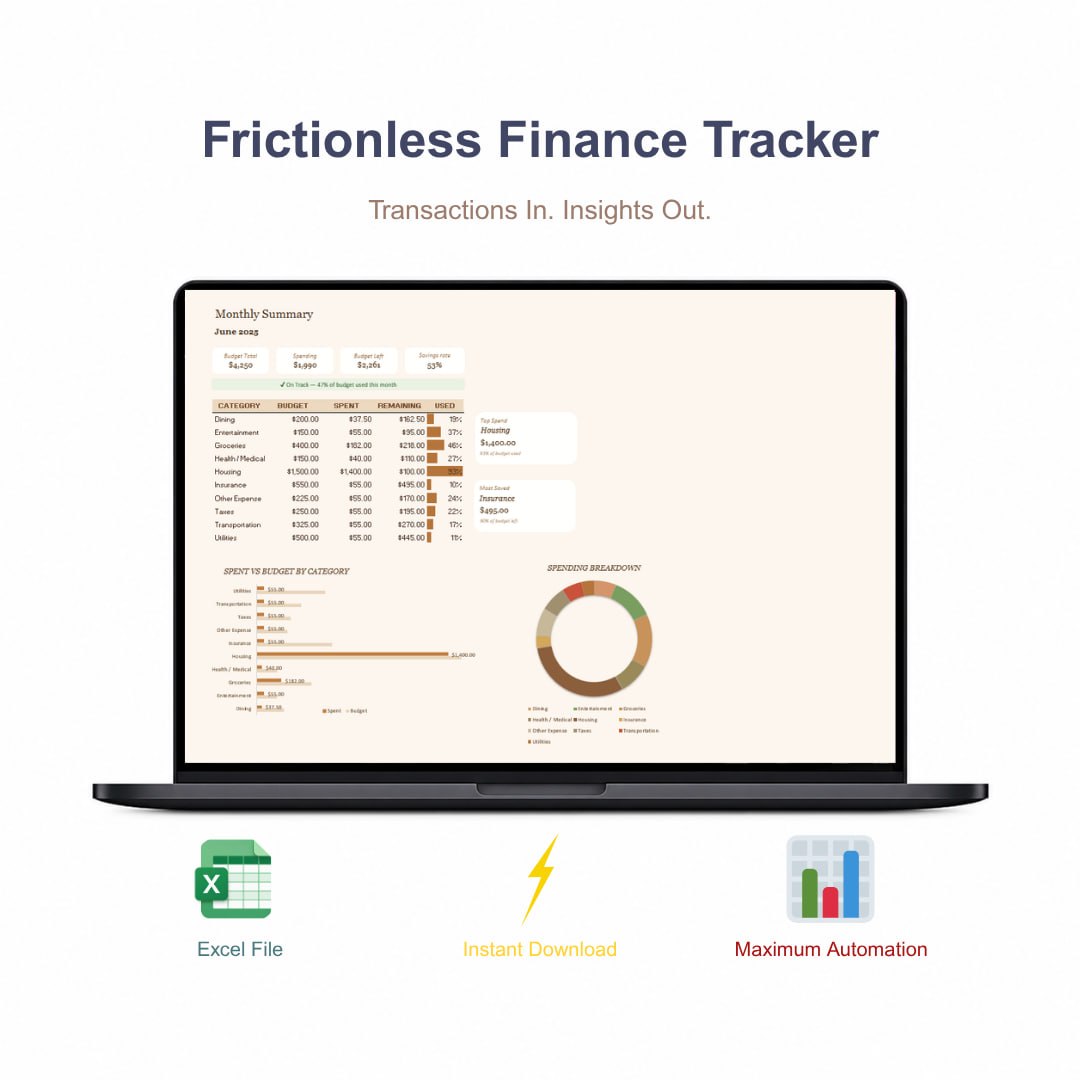 Frictionless Finance Tracker